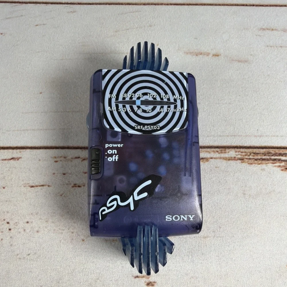 Vintage 1999 Sony Psyc SRF-PSY03 AM/FM Portable Radio Clip Walkman Unit Only